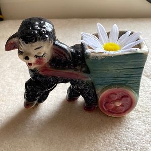 Vintage 1950’s black sheep planter